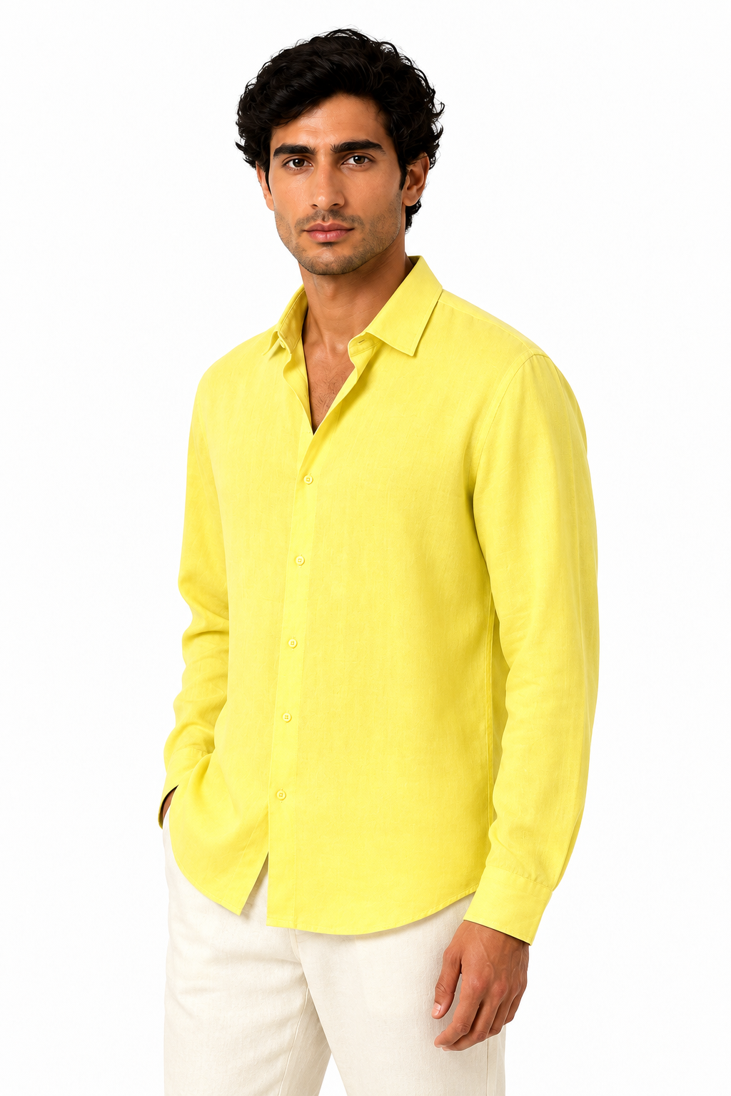 Men's Button-Up Shirt Relaxed Fit Long Sleeves | Glitz & Fashion